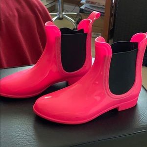 Hot Pink Rain Boots
